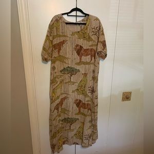 🐆 Vintage animal shirt dress 🐆